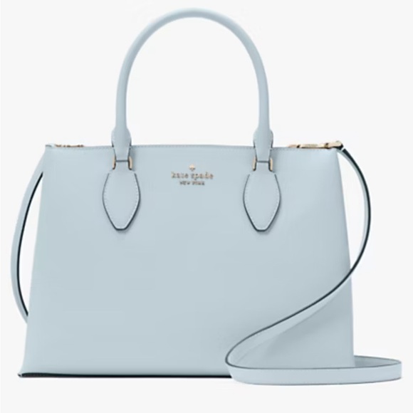 kate spade Handbags - Kate Spade Crisp Sky Blue Satchel Structured Leather